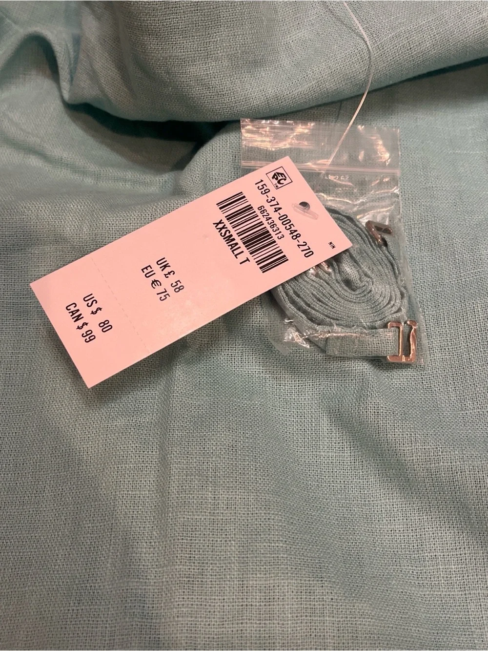 Abercrombie & Fitch Light Turquoise Strapless Dress - Picture 6 of 6